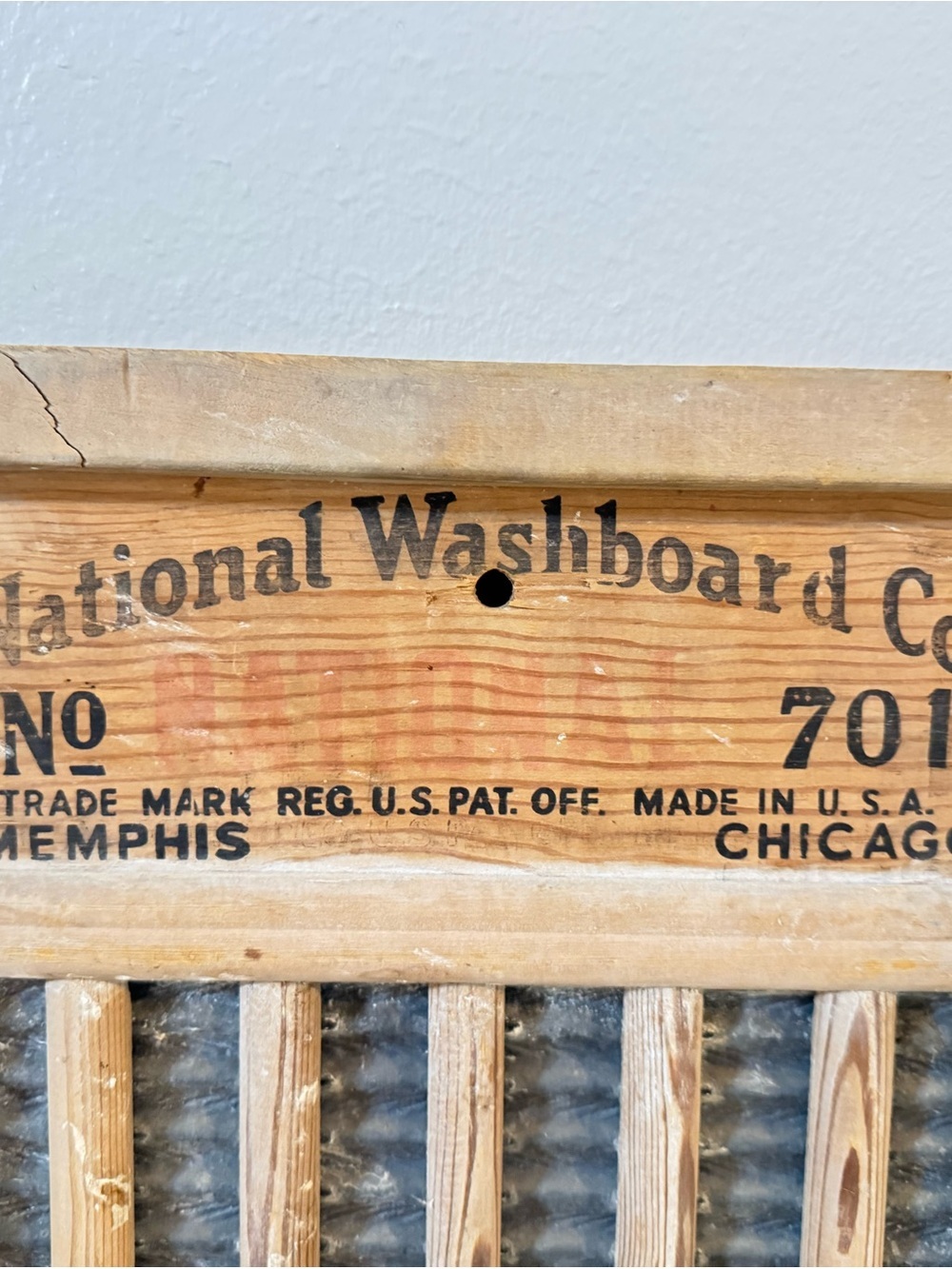 National Washboard Co. No. 701 Washboard | Made in USA - Picture 4 of 12